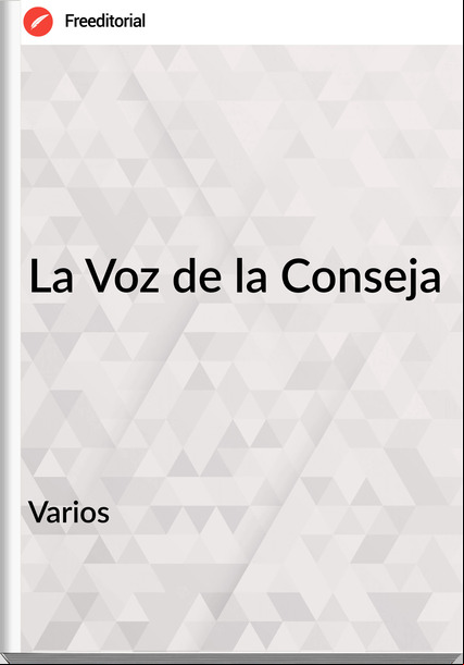 Varios La Voz de la Conseja