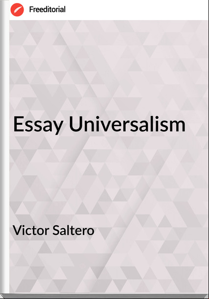 Victor Saltero Essay Universalism