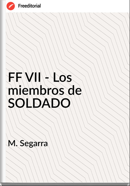 M. Segarra - FF VII - Los  de SOLDADO