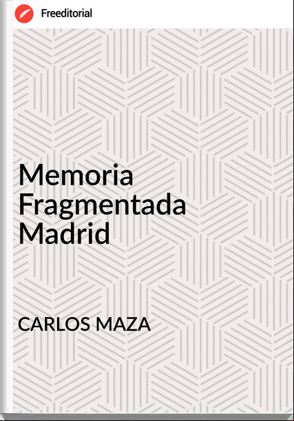 CARLOS MAZA - Memoria Fragmentada Madrid